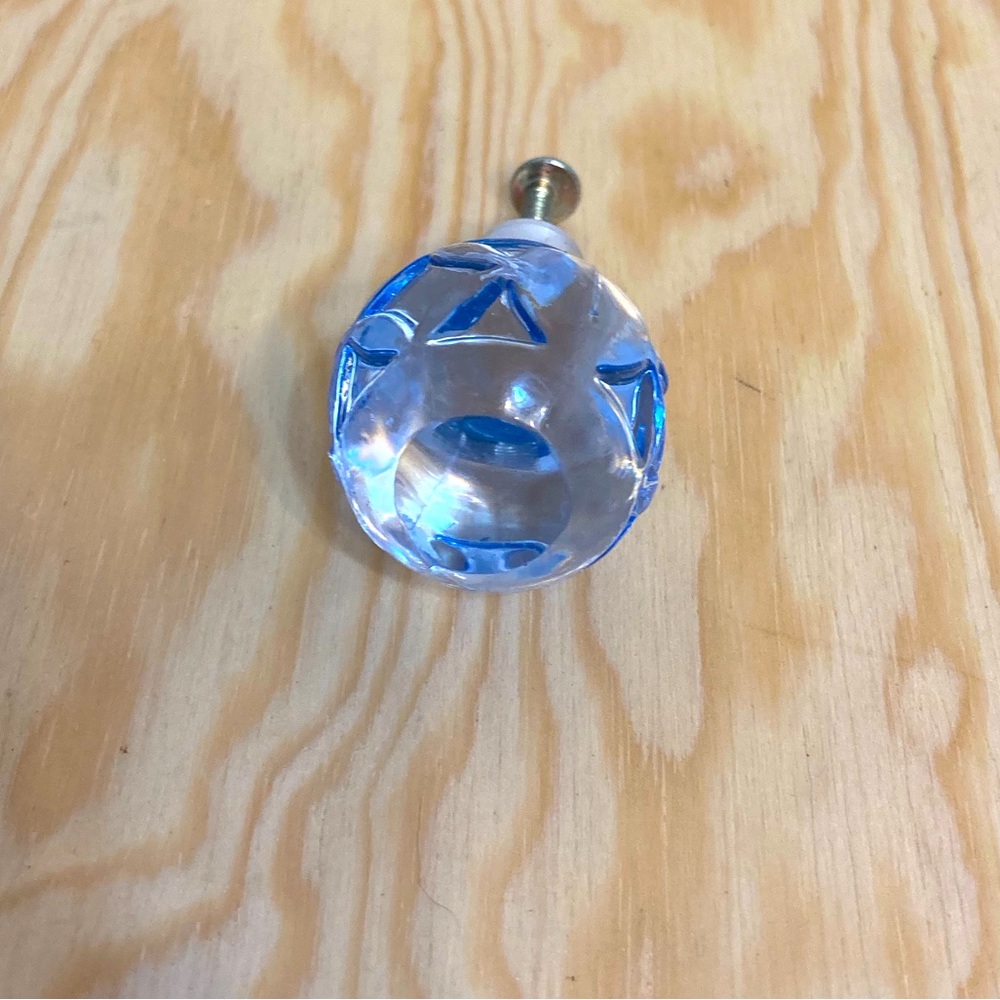 Blue Acrylic Drawer Knob